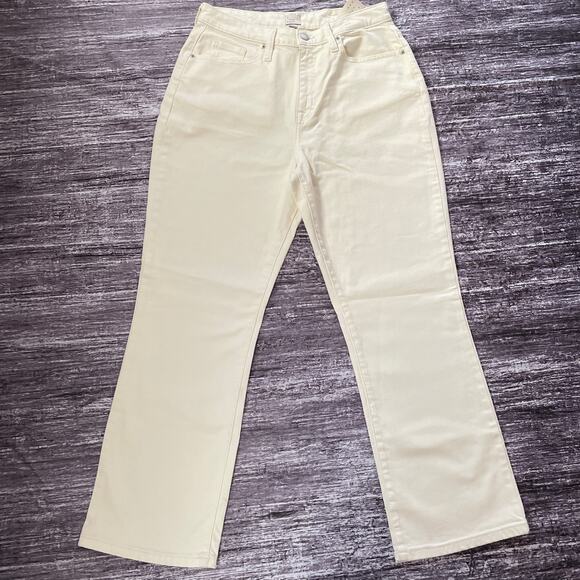 a new day Denim - a new day Womens High Rise Bootcut Straightleg Cream Jeans Size 8